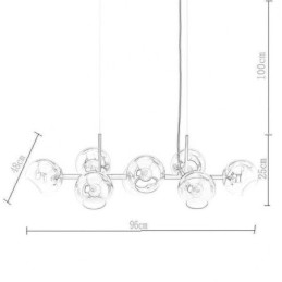 Lampă suspendată contemporană Magic Bean Simplu 8 lumini