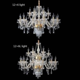 Candelabru mare din cristal European Classic Pendant