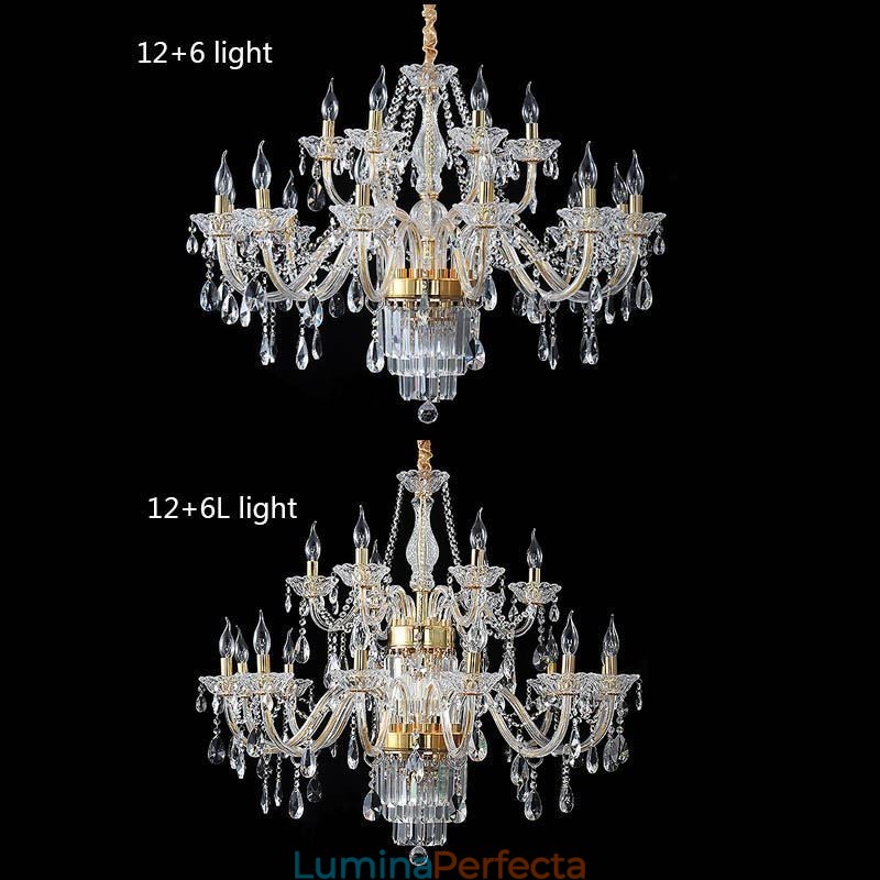 Candelabru mare din cristal European Classic Pendant