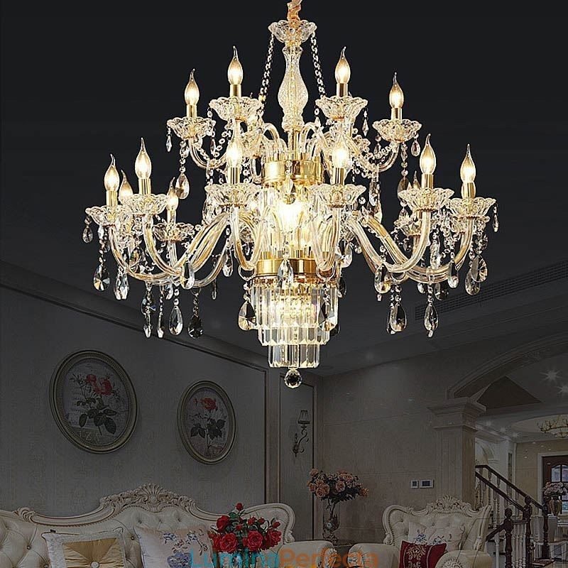 Candelabru mare din cristal European Classic Pendant
