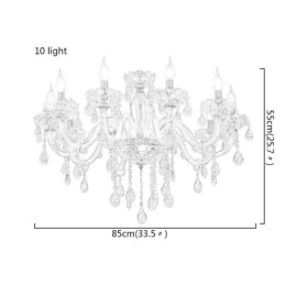 Candelabru de cristal elegant în stil european