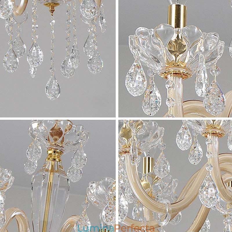 Candelabru de cristal elegant în stil european
