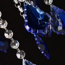 Candelabru de cristal european Pandantiv de lux pendant albastru deschis