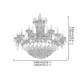 Plafoniera mare de lux de cristal din aur european