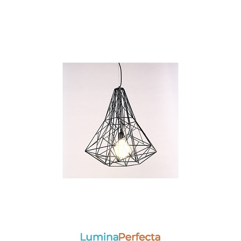 Candelabru modern contemporan din metal cromat