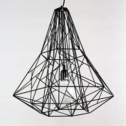 Candelabru modern contemporan din metal cromat