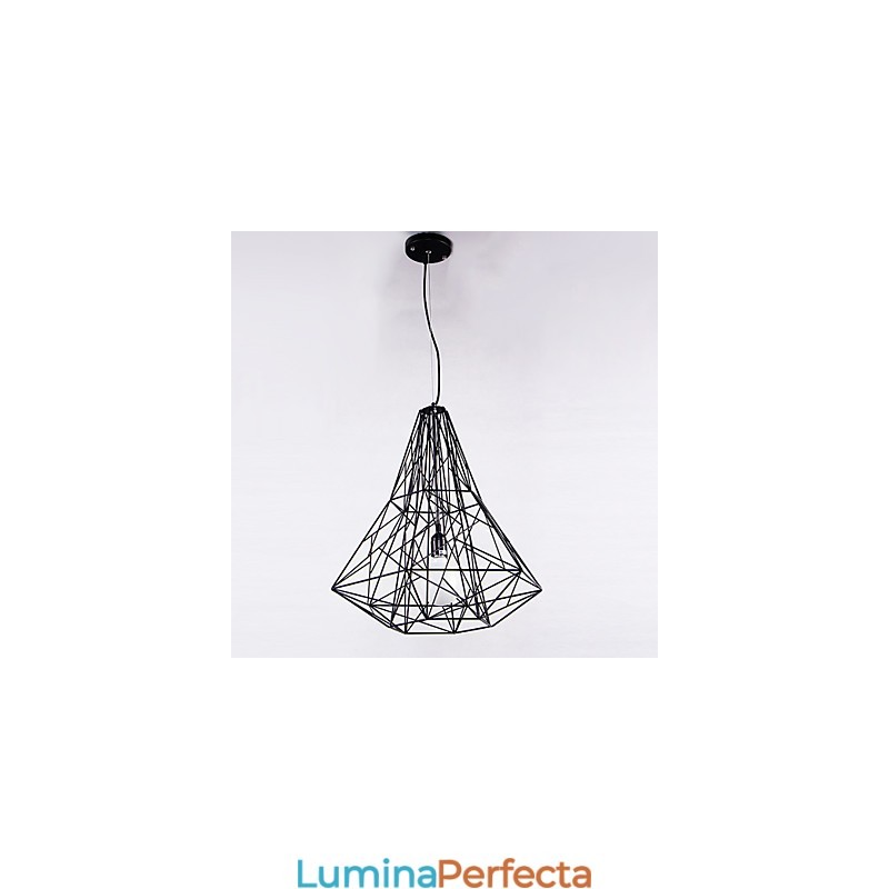 Candelabru modern contemporan din metal cromat