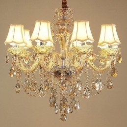 Candelabru de cristal Cognac Plafoniera de lux european