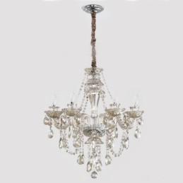 Candelabru de cristal Cognac Plafoniera de lux european