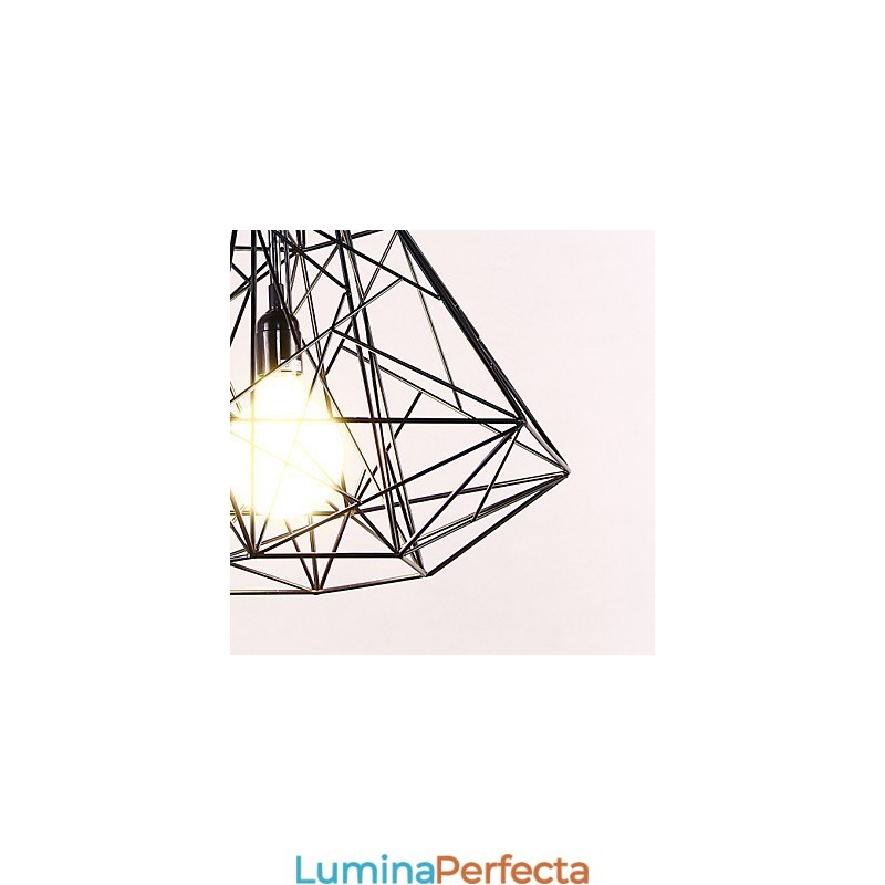 Candelabru modern contemporan din metal cromat