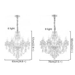 Candelabru de cristal Cognac Plafoniera de lux european