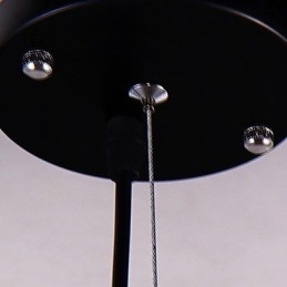 Candelabru modern contemporan din metal cromat