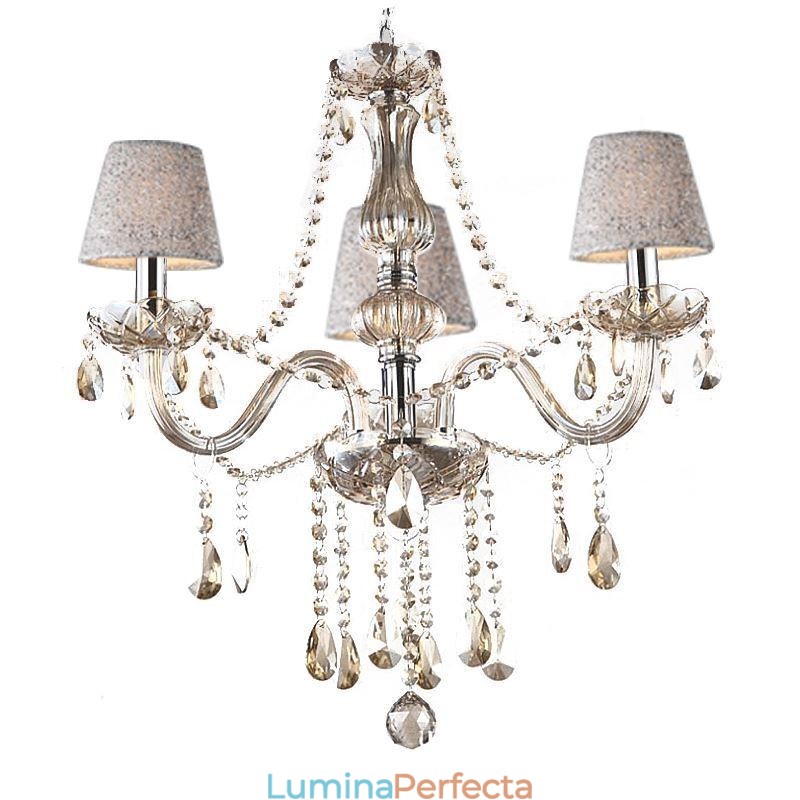 Candelabru de cristal european clasic Cognac Pendant