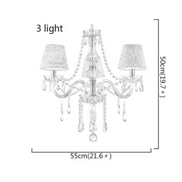 Candelabru de cristal european clasic Cognac Pendant