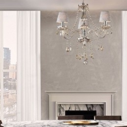 Candelabru de cristal european clasic Cognac Pendant