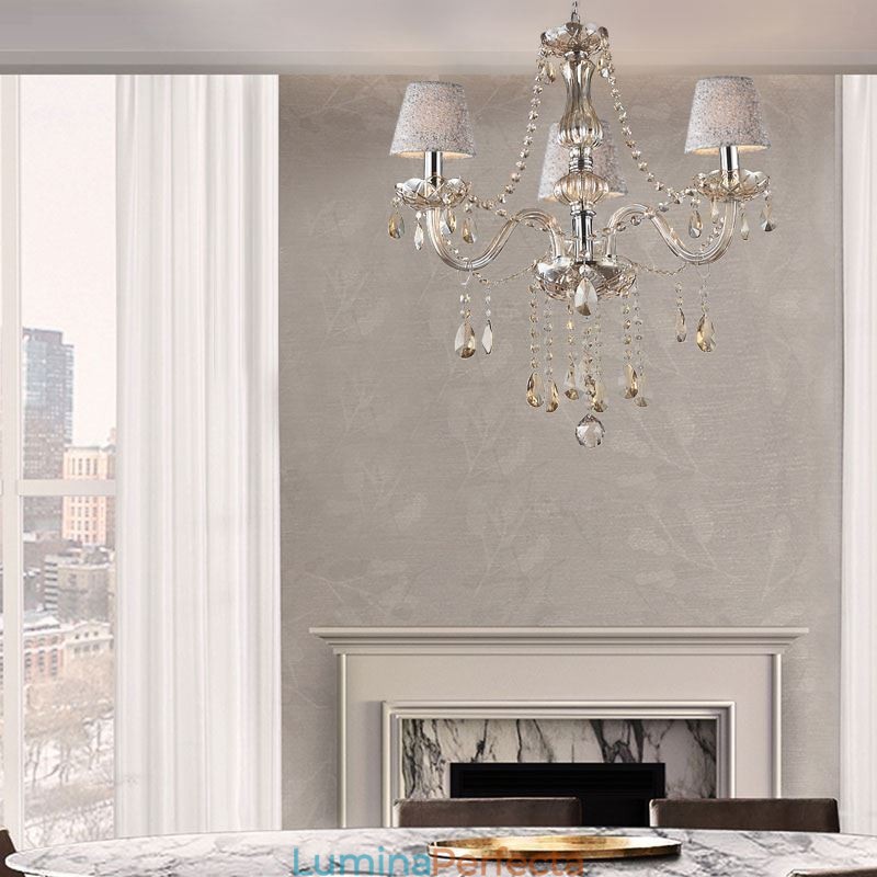 Candelabru de cristal european clasic Cognac Pendant