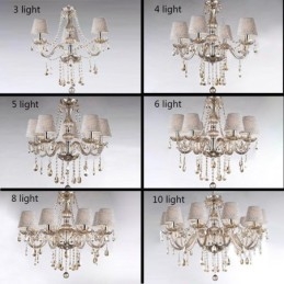 Candelabru de cristal european clasic Cognac Pendant