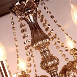 Candelabru european mare de cristal pendanta elegantă
