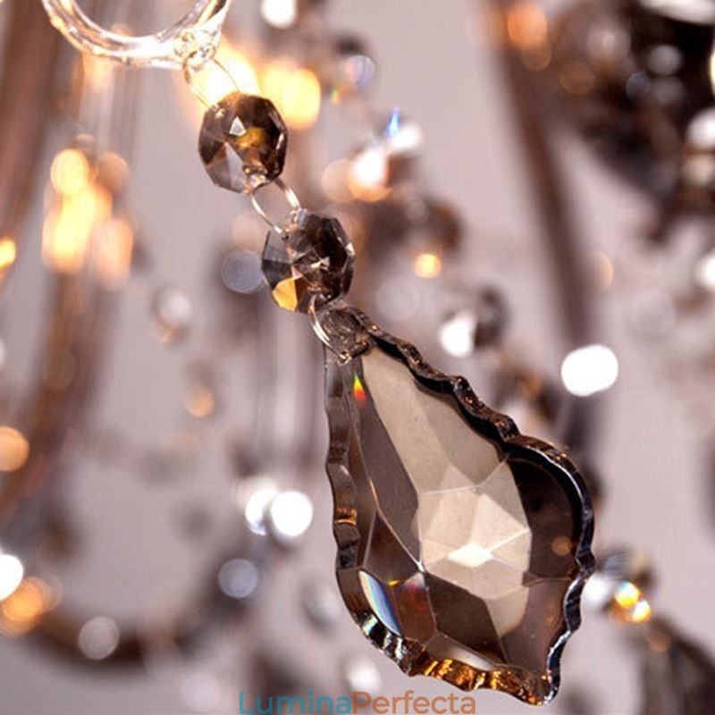Candelabru european mare de cristal pendanta elegantă