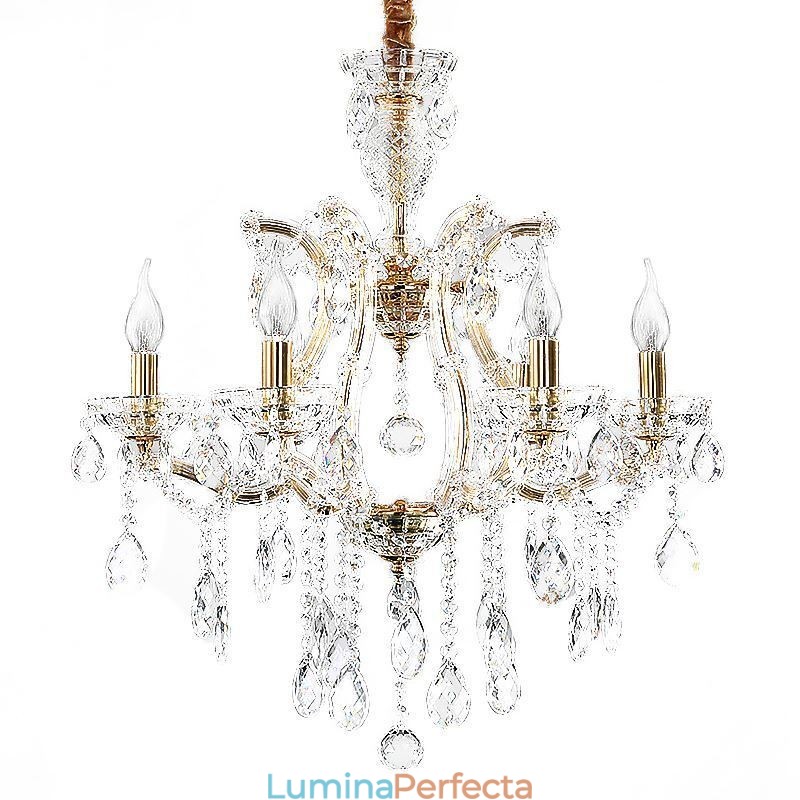 Candelabru de cristal elegant pendanta europeana