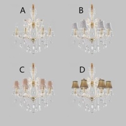Candelabru de cristal elegant pendanta europeana