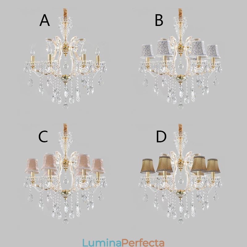 Candelabru de cristal elegant pendanta europeana