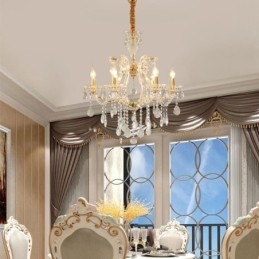 Candelabru de cristal elegant pendanta europeana