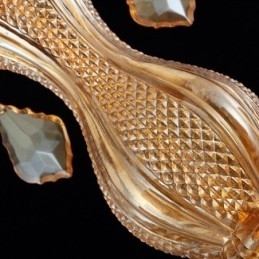 Candelabru din Cristal European Lampă elegantă de chihlimbar