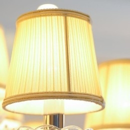 Candelabru de cristal modern, suspendat european transparent