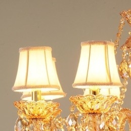 Candelabru din cristal european de lux Cognac