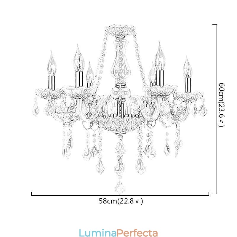 Candelabru de cristal în stil european, lumina suspendată roz romantică