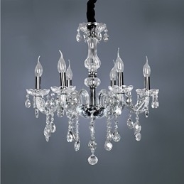 Candelabru elegant din cristal cu 6 lumini