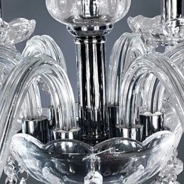 Candelabru elegant din cristal cu 6 lumini
