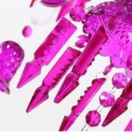 Candelabru de cristal european Ring Bells Lampă suspendată din sticlă