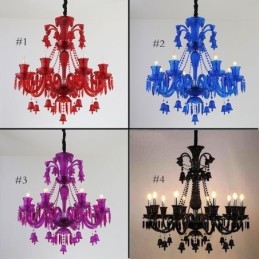 Plafoniera din cristal Candelabru european Ring Bells Pendant