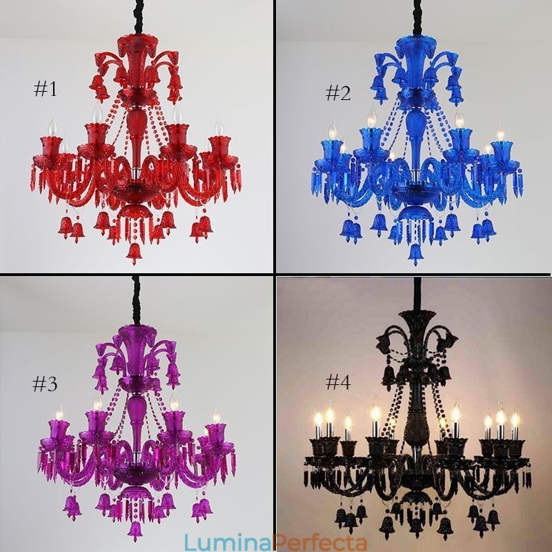 Plafoniera din cristal Candelabru european Ring Bells Pendant