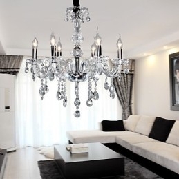 Candelabru elegant din cristal cu 6 lumini