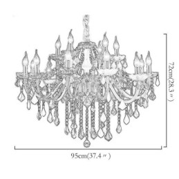 Candelabru colorat în stil european de lux