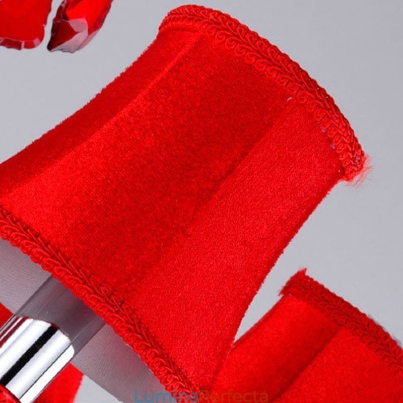 Candelabru din cristal de lux, culoare roșie europeană