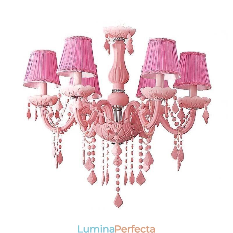 Candelabru din cristal elegant, suspendat mare european
