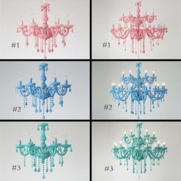 Candelabru din cristal elegant, suspendat mare european