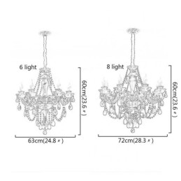 Candelabru de lux din cristal negru european 10 lumini