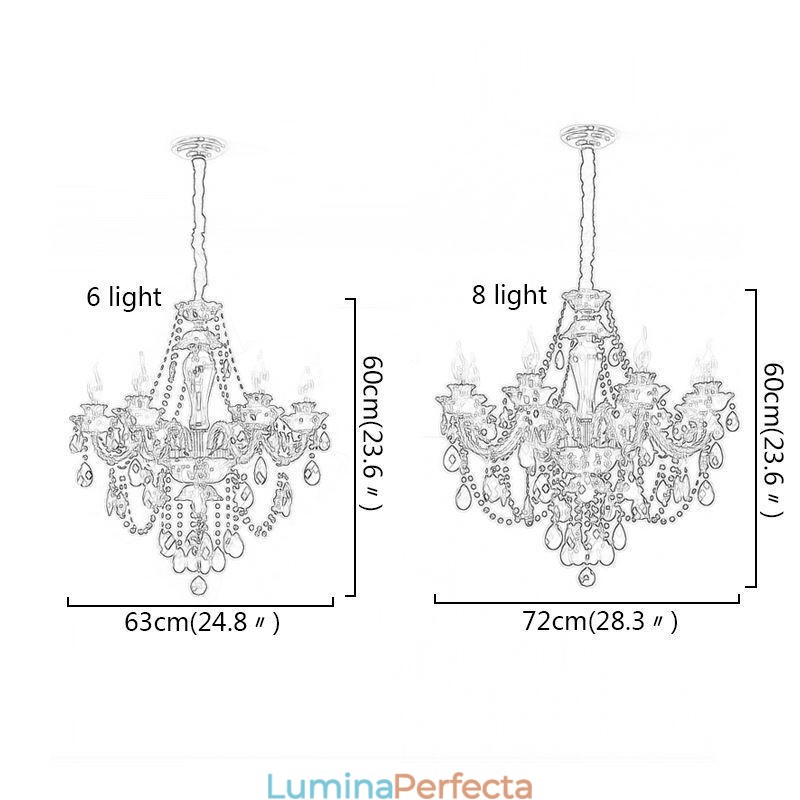 Candelabru de lux din cristal negru european 10 lumini