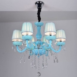 Candelabru de cristal creativ Lampă suspendată elegantă europeană