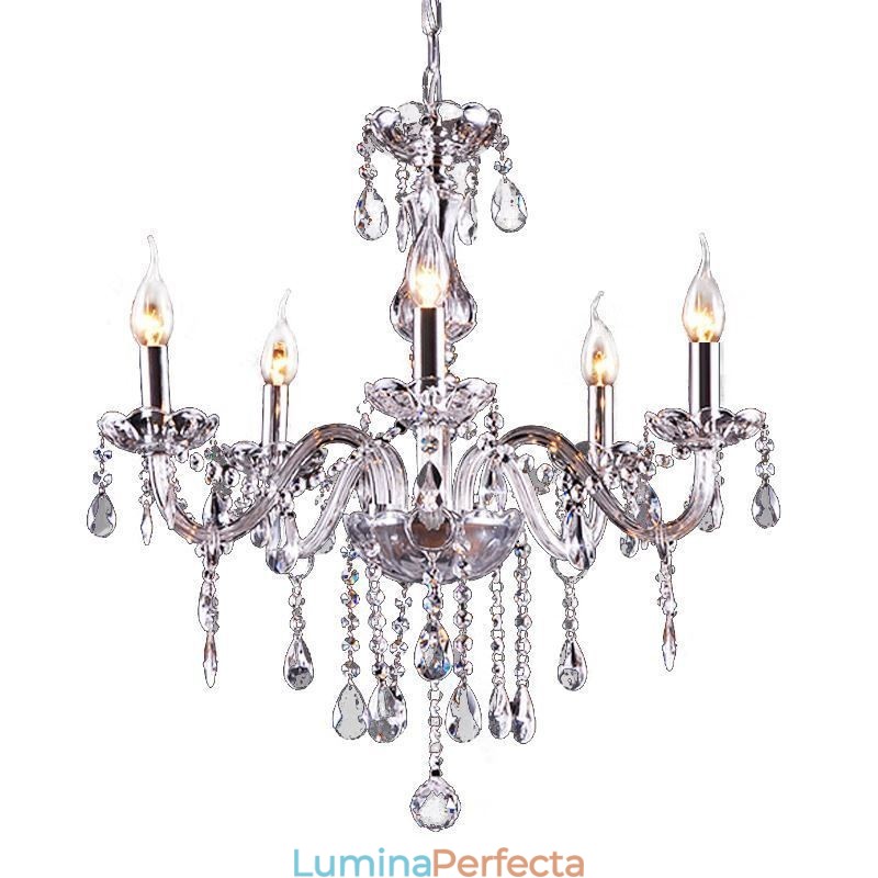 Candelabru de cristal elegant Lampă suspendată europeană modernă