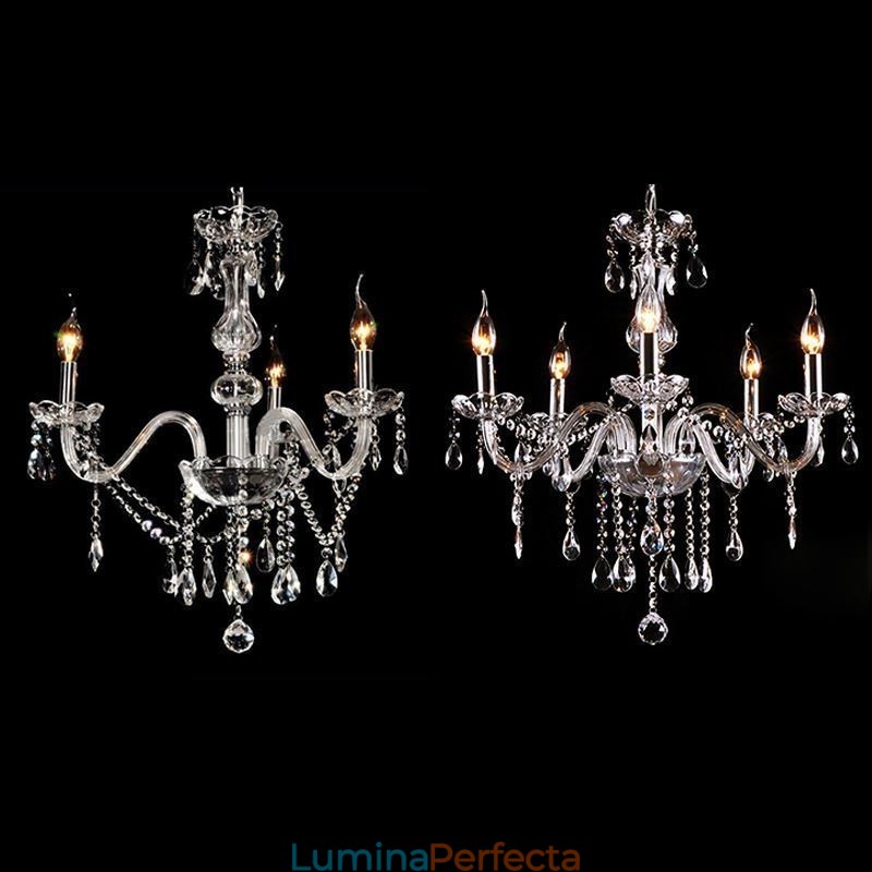 Candelabru de cristal elegant Lampă suspendată europeană modernă
