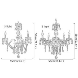 Candelabru de cristal elegant Lampă suspendată europeană modernă
