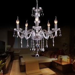 Candelabru de cristal elegant Lampă suspendată europeană modernă