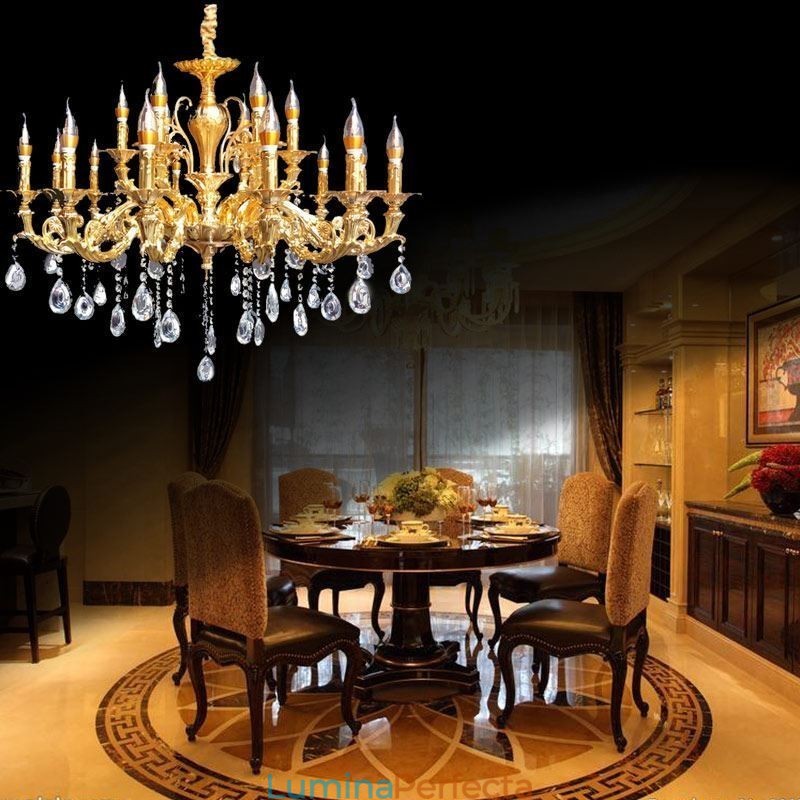 Candelabru Cristal Modern Lux Plafoniere Iluminat Acasă Decorare Lumină