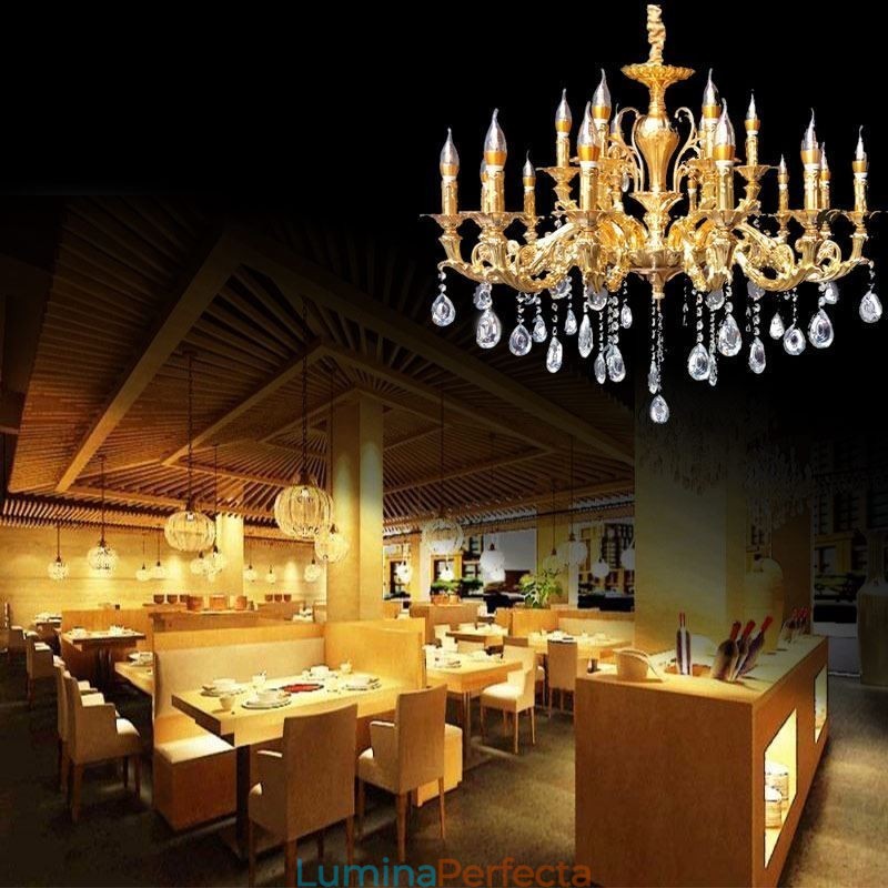 Candelabru Cristal Modern Lux Plafoniere Iluminat Acasă Decorare Lumină